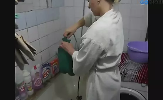 Shower Splashing Wet and Horny Ass Irrigation